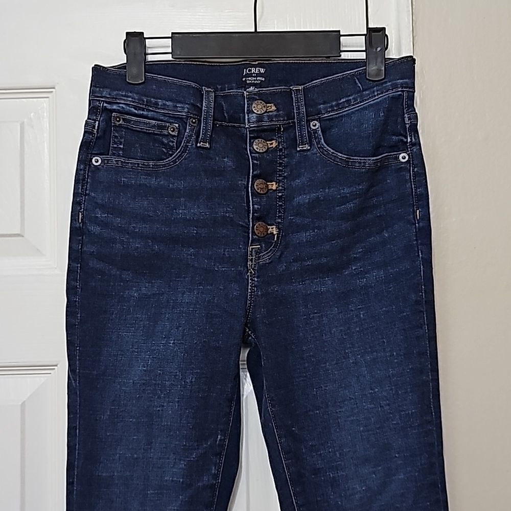 J-Crew High Rise Skinny Blue Jeans - Picture 2 of 4